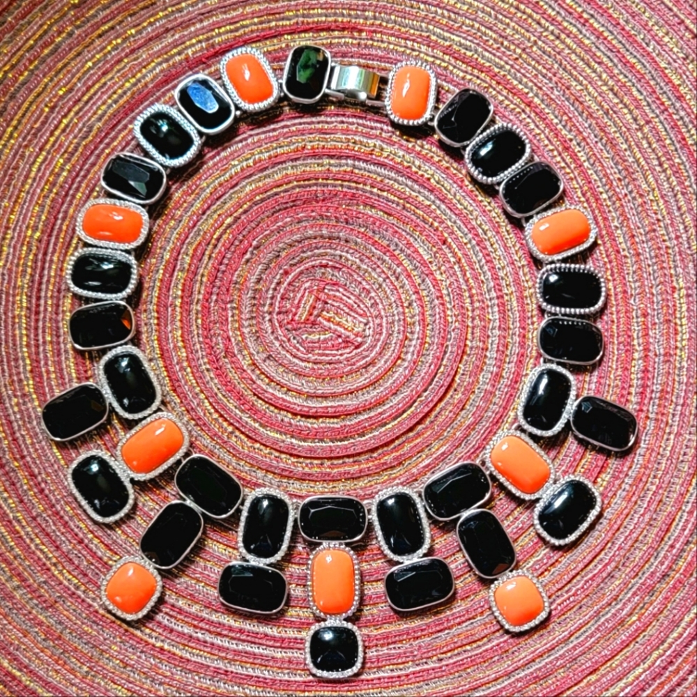 🔸️▪️ Retro Banana Republic Statement Collar Necklace 🔸️▪️ EUC - Picture 2 of 4